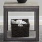 Belle Furnishings Piedmont End Table in Charcoal and Ash, , large