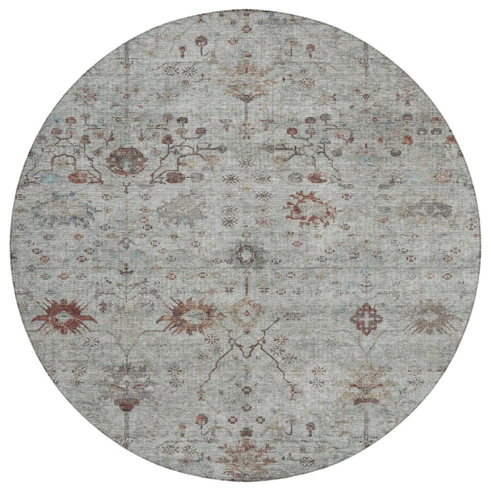 Dalyn Rug Company Solace SL4 8" Round Gray Area Rug, , large