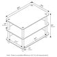 HOMLUX 3-Tier Turn-N-Tube Coffee Table in White, , large