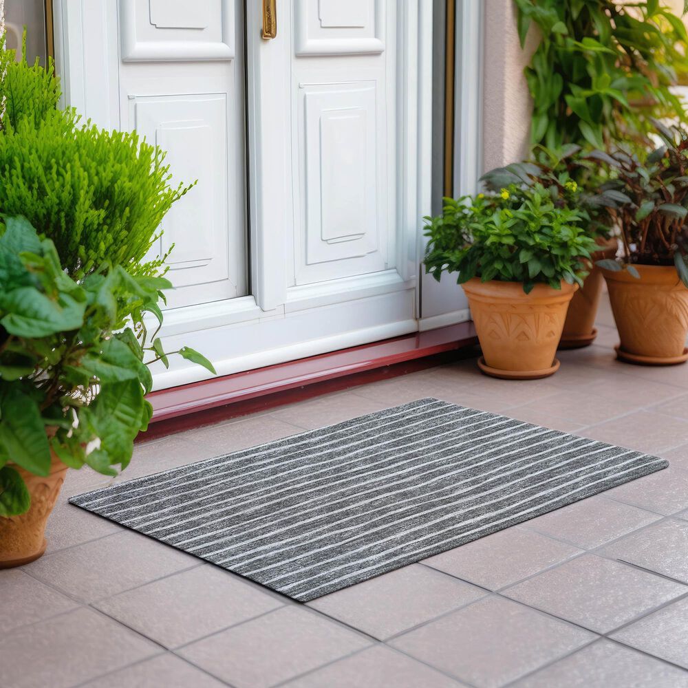 Dalyn Rug Company Laidley 1&#39;8&quot; x 2&#39;6&quot; Grey Indoor/Outdoor Area Rug, , large