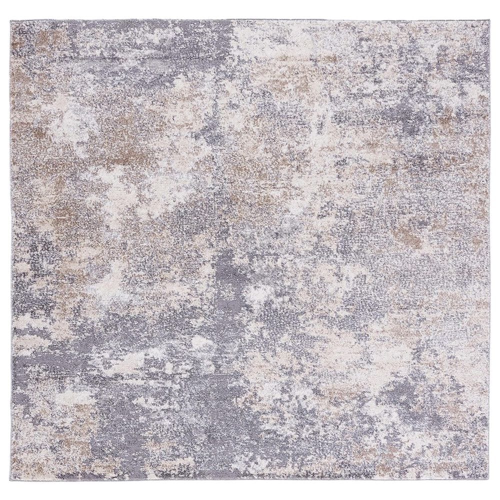Safavieh Aston 3" Square Grey Area Rug, , large