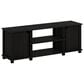HOMLUX 43.8" TV Stand with 2-Door in Espresso and Black, , large