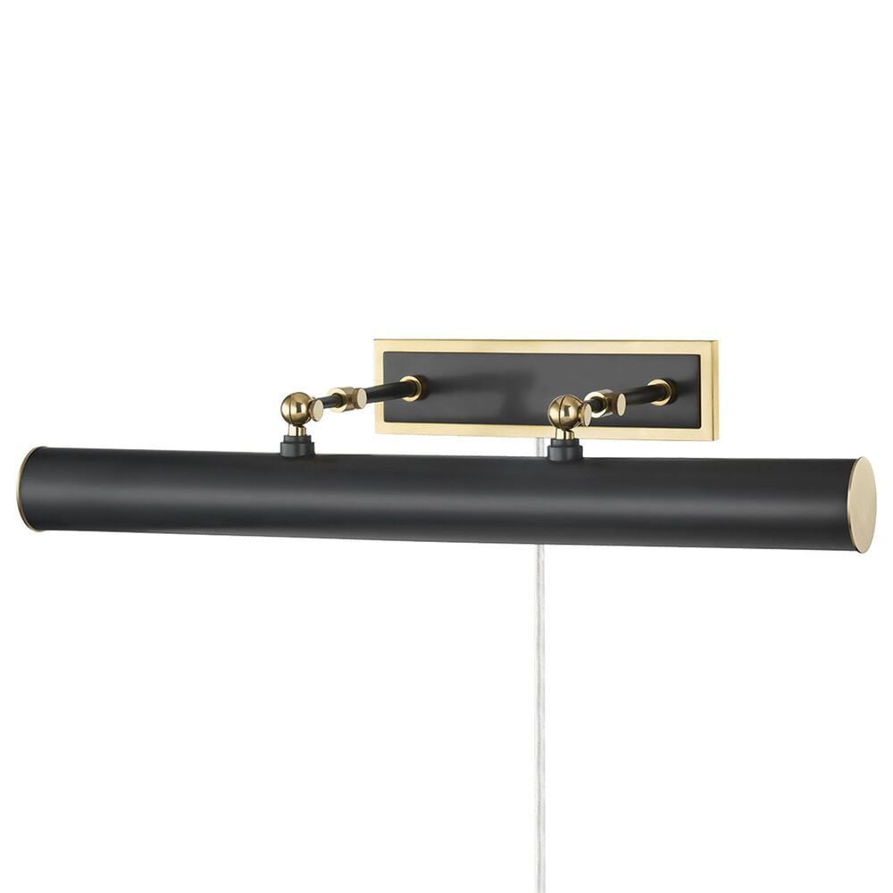 Mitzi Lighting Holly 3-Light Plug-In Picture Light in Aged Brass and Old Bronze, , large