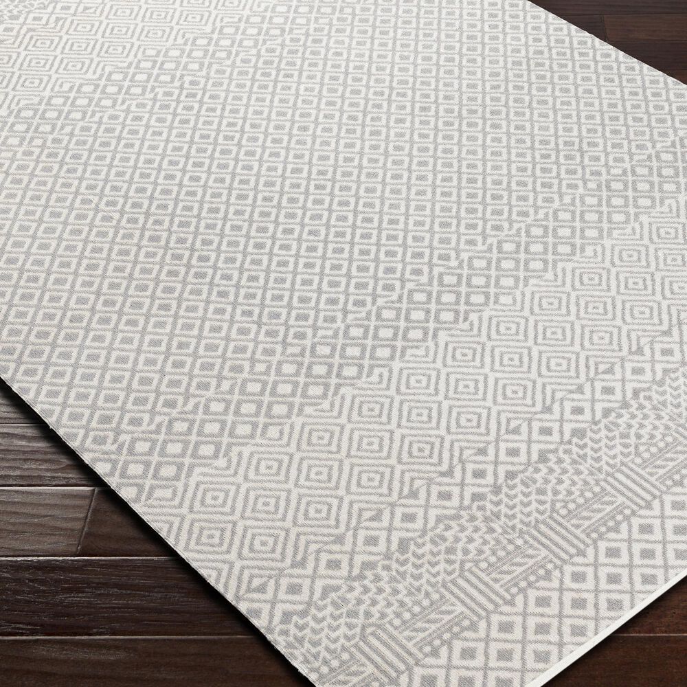 Surya Lavadora LVR2321 6&#39;7&quot; x 9&#39; Gray and Light Gray Area Rug, , large