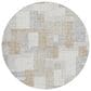 Dalyn Rug Company Portico PO3 Ivory 8" Round Area Rug, , large