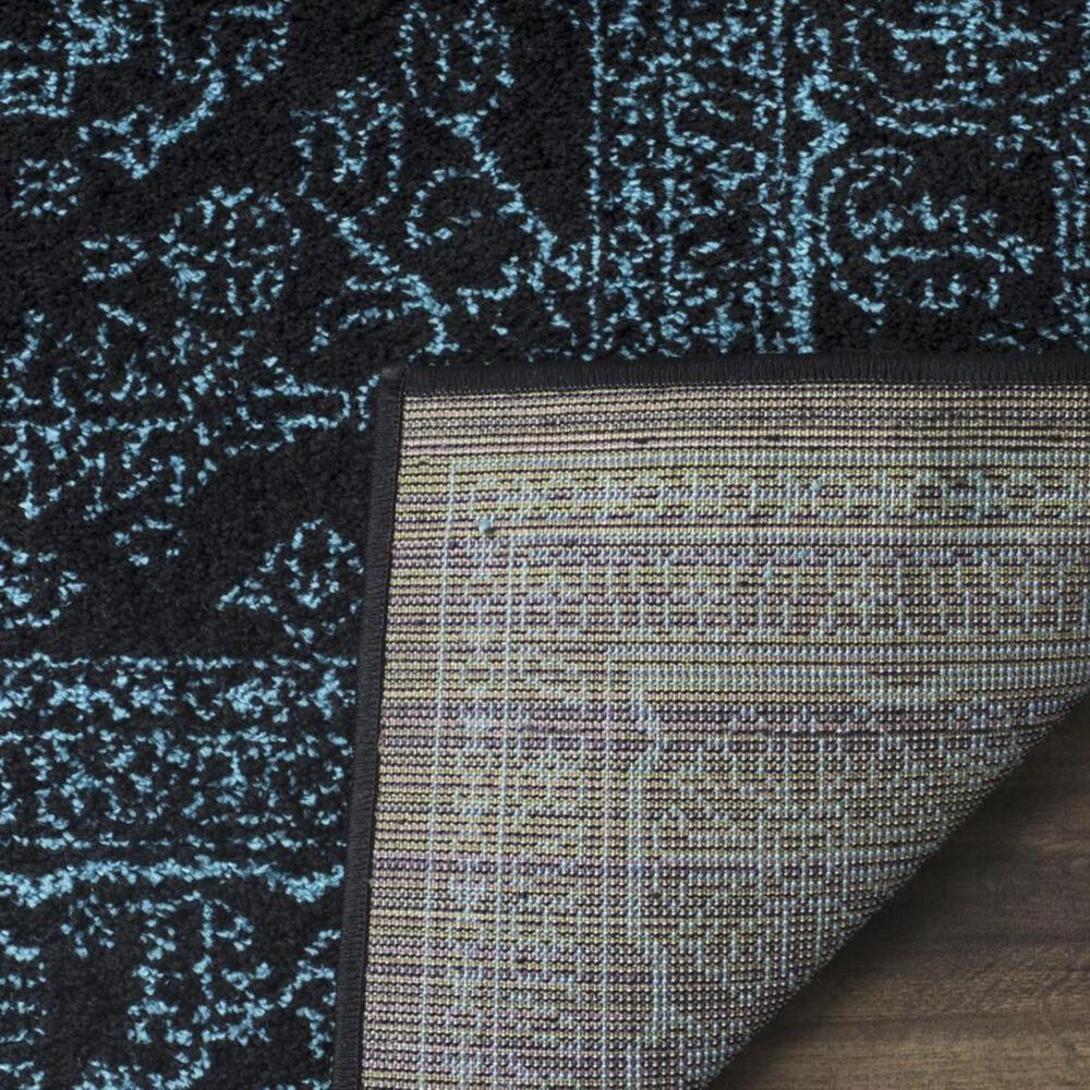 Safavieh Adirondack ADR108K 6&#39; x 9&#39; Black and Teal Area Rug, , large