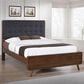 Pacific Landing Robyn Full Upholstered Platform Bed in Dark Gray and Dark Walnut, , large