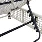 HOMLUX Adjustable Outdoor Chaise Lounge with Wheels and Creamy White Rattan in Beige (Set of 2), , large