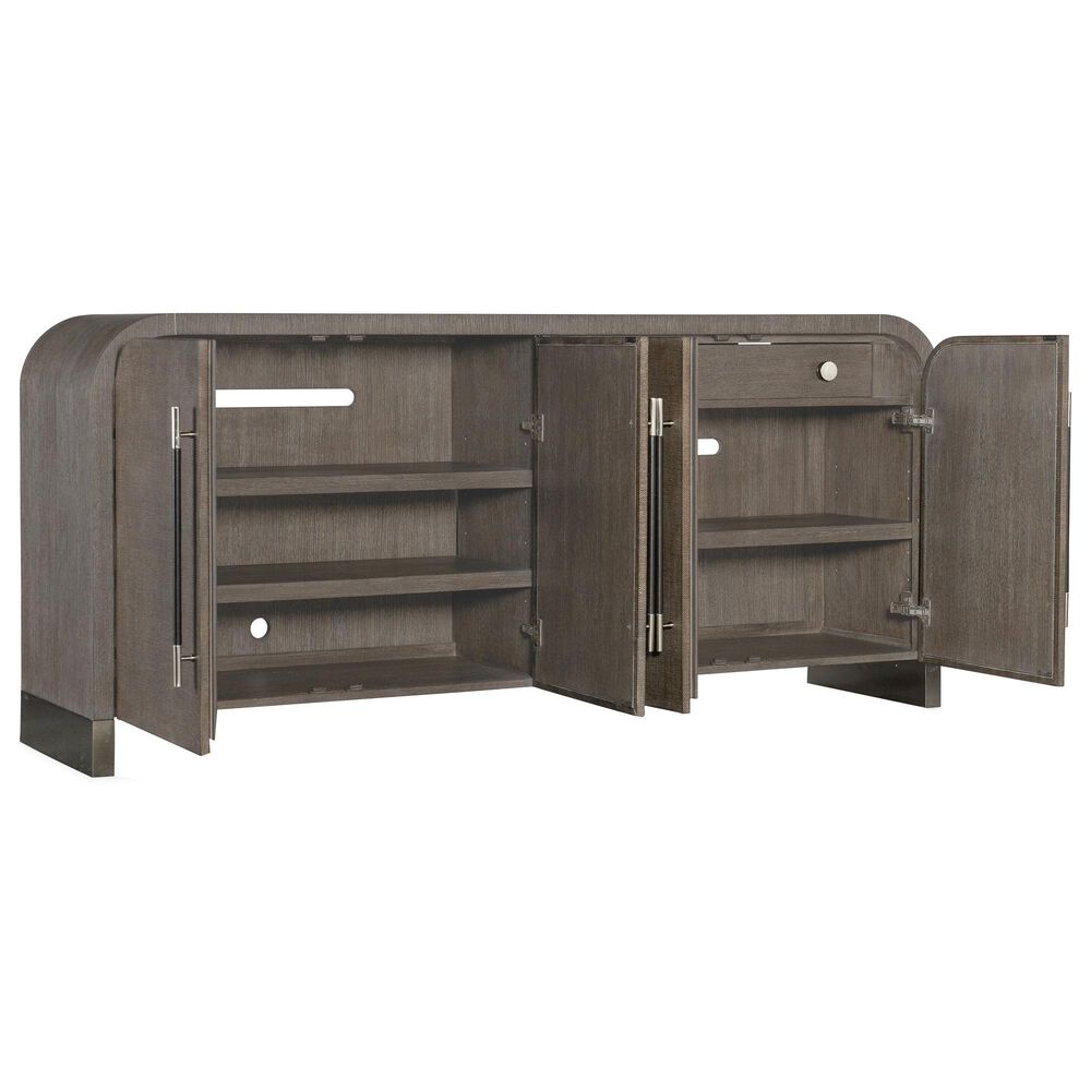 Hooker Furniture Modern Mood Buffet in Earthy Brown and Pewter, , large
