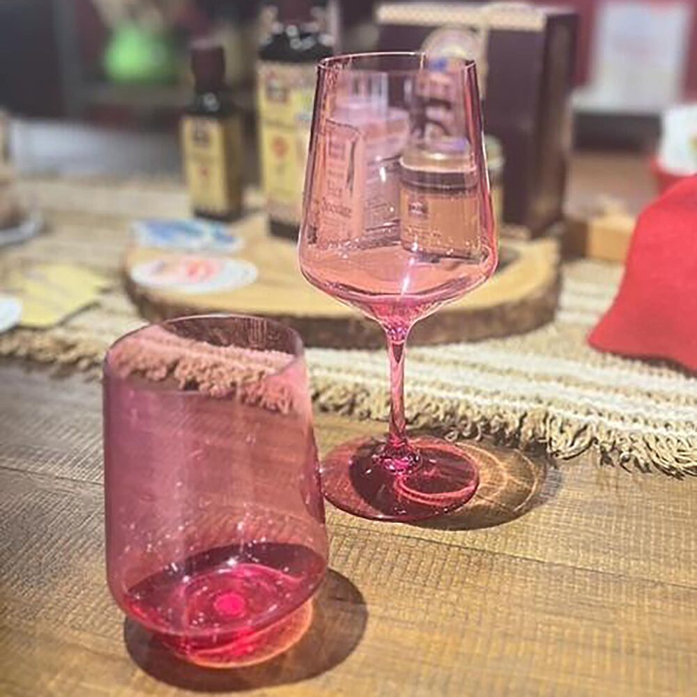 LeadingWare Lexington Tritan 17 Oz Stemless Wine Glass in Pink, , large