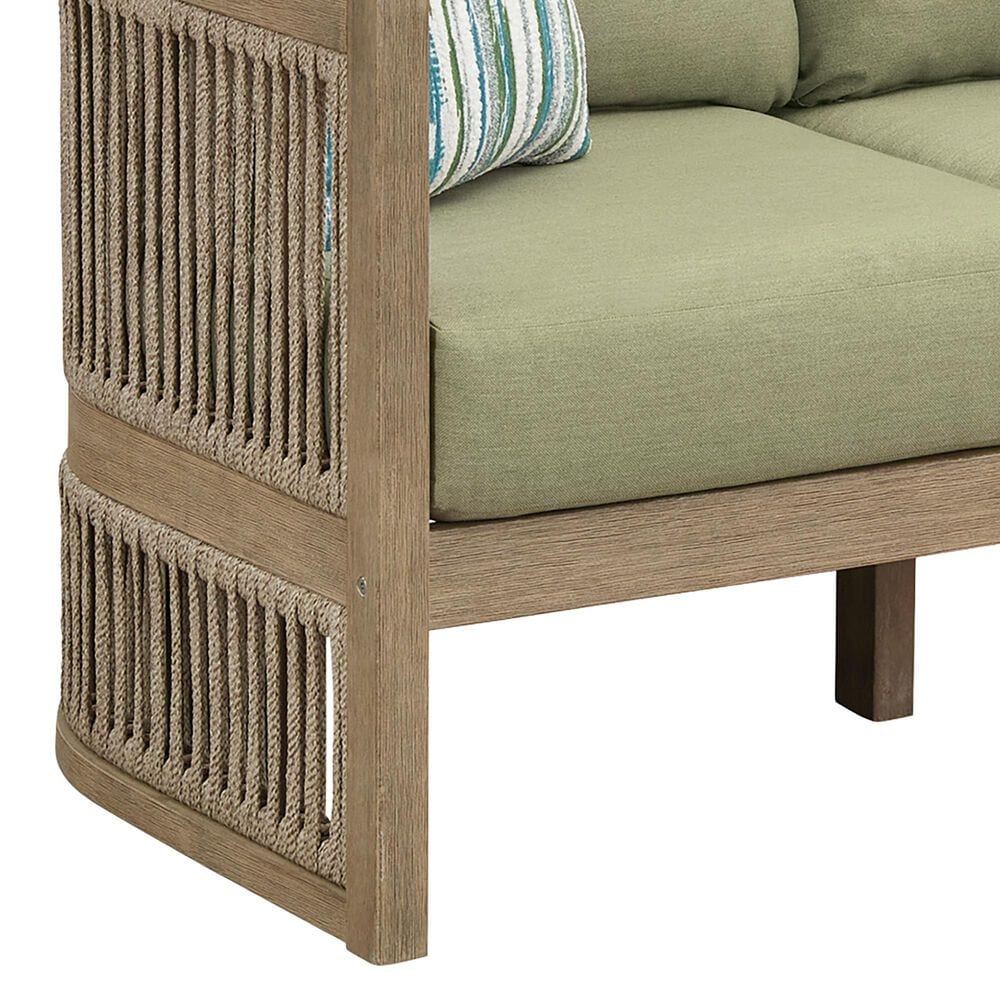 Ashley Serena Shores Patio Sofa in Green, , large