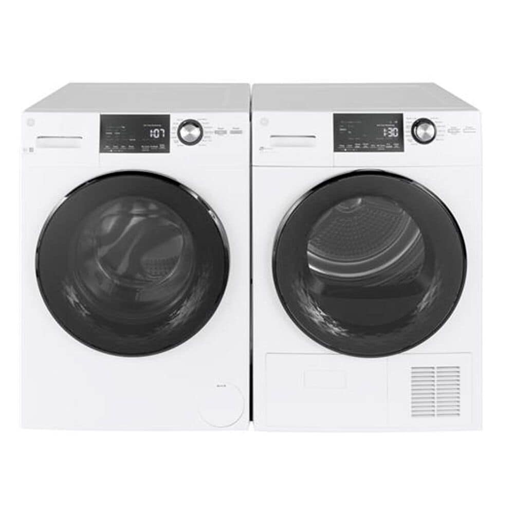 GE Appliances Compact 2.4 Cu. Ft. Frontload Washer with Steam in White, , large