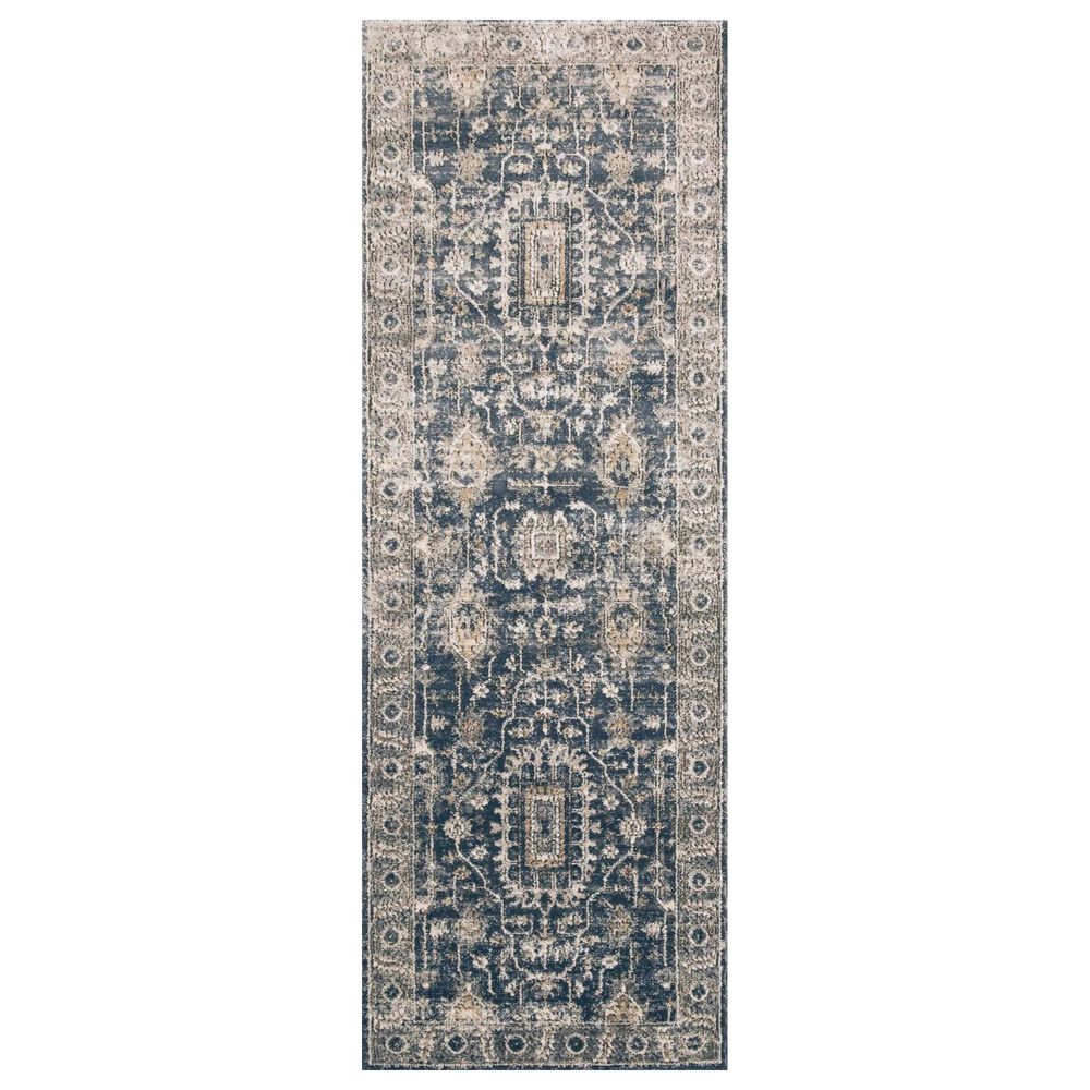 Loloi II Teagan TEA-03 2"8" x 10"6" Denim and Pebble Runner, , large