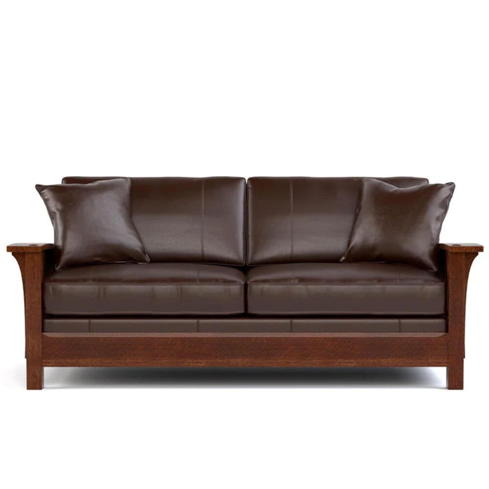 Stickley Furniture Mission Orchard Street Stationary Sofa in Colman Boot, , large