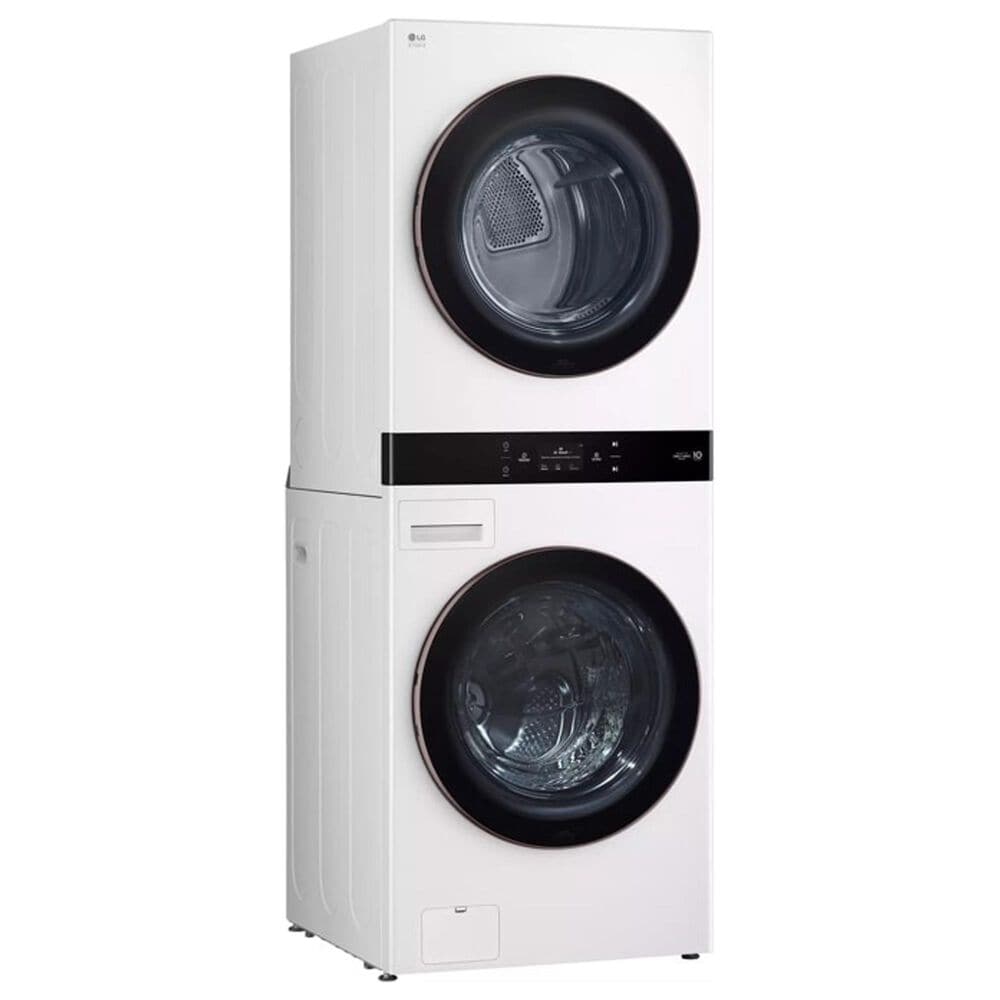 LG Studio 5 Cu. Ft. Washer and 7.4 Cu. Ft. Electric Dryer WashTower in Essence White, , large
