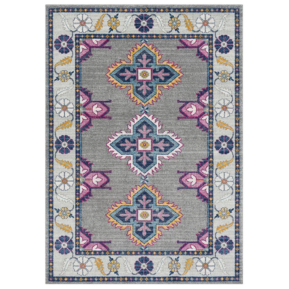 Surya Harput HAP-1034 3"10" x 5"7" Blue, Teal and Gray Area Rug, , large