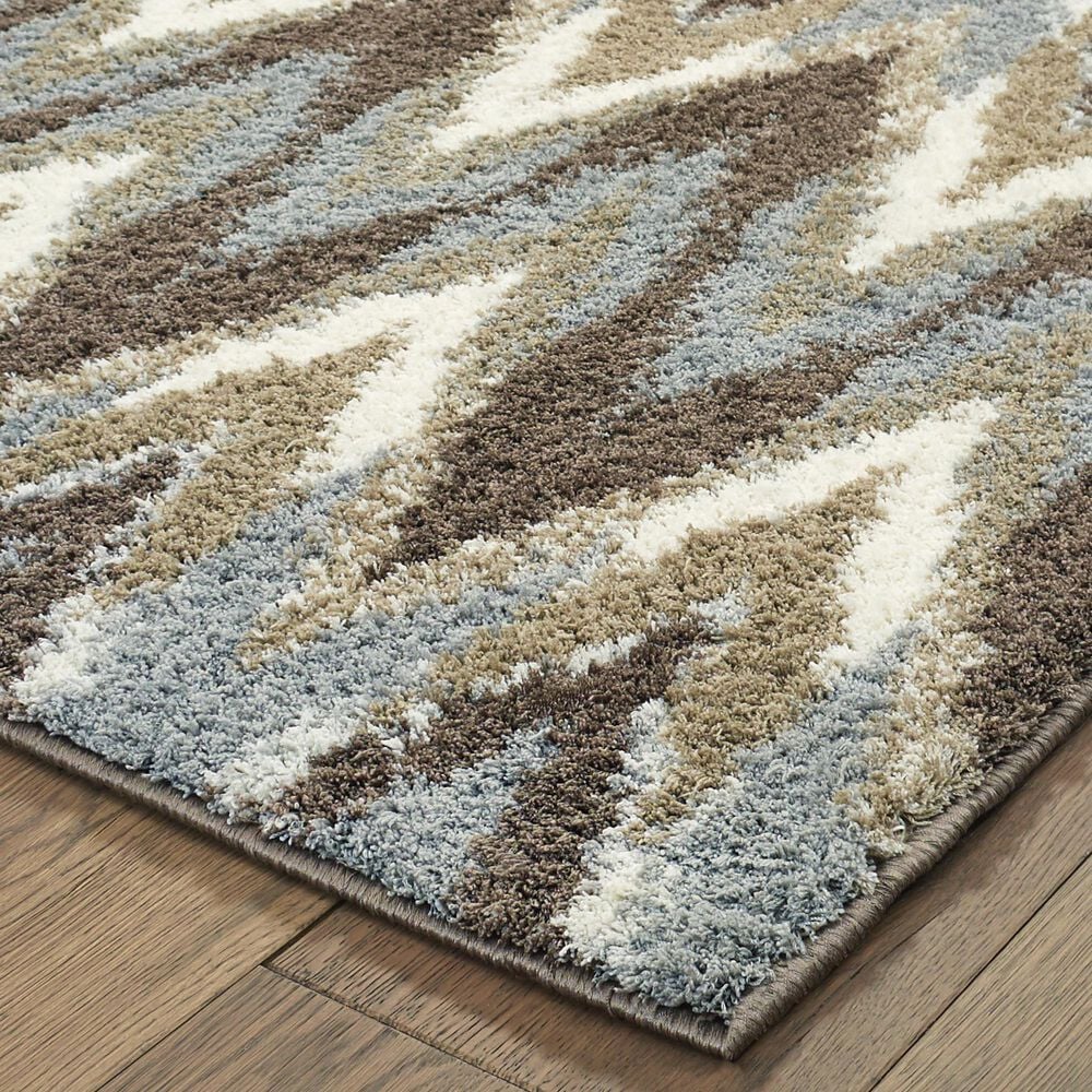 Oriental Weavers Verona Grey and Taupe 2&#39;3&quot; x 7&#39;6&quot; Runner, , large