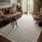 Amber Lewis x Loloi Malibu MAB-03 5"1" x 7"7" Ivory and Dove Indoor/Outdoor Area Rug, , large