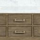 Lexora Home Norwalk 60" Double Bathroom Vanity in Grey Oak with White Carrara Marble Top  and Rectangle Sink, , large