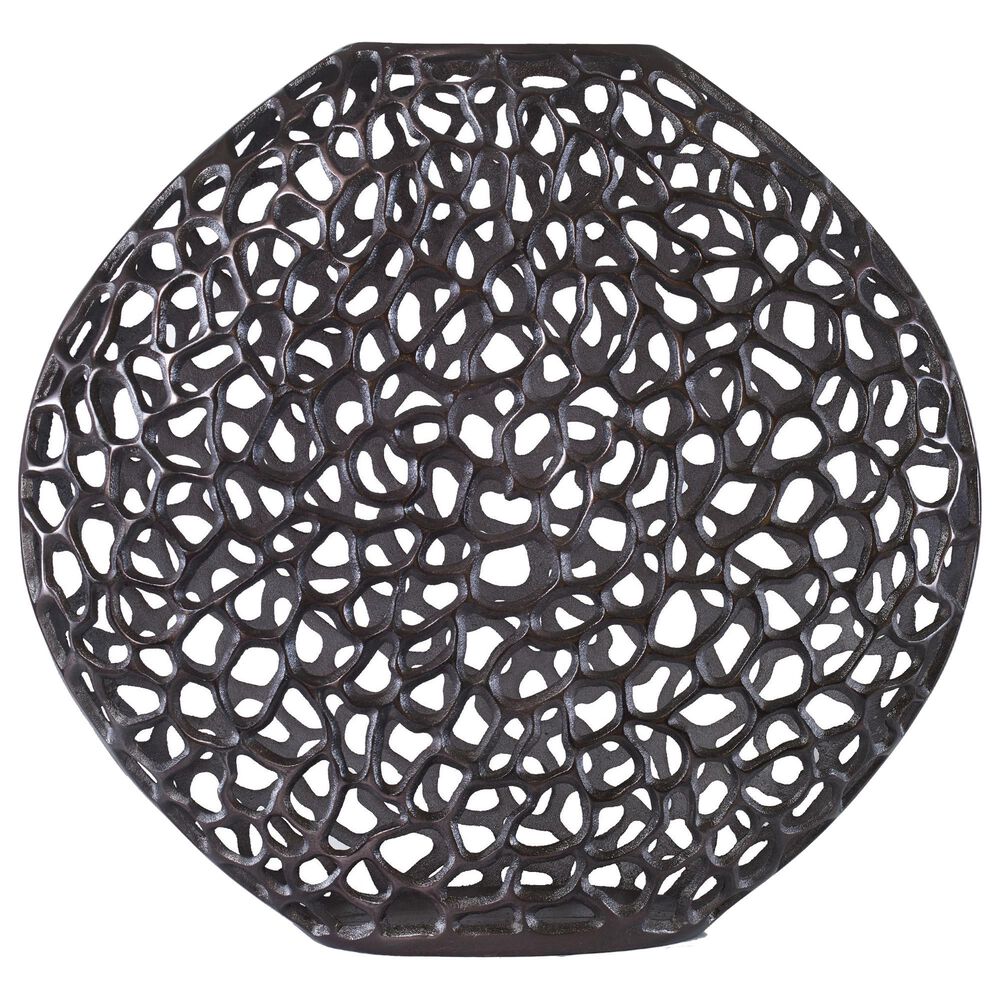 Uttermost Web Vase in Dark Bronze, , large