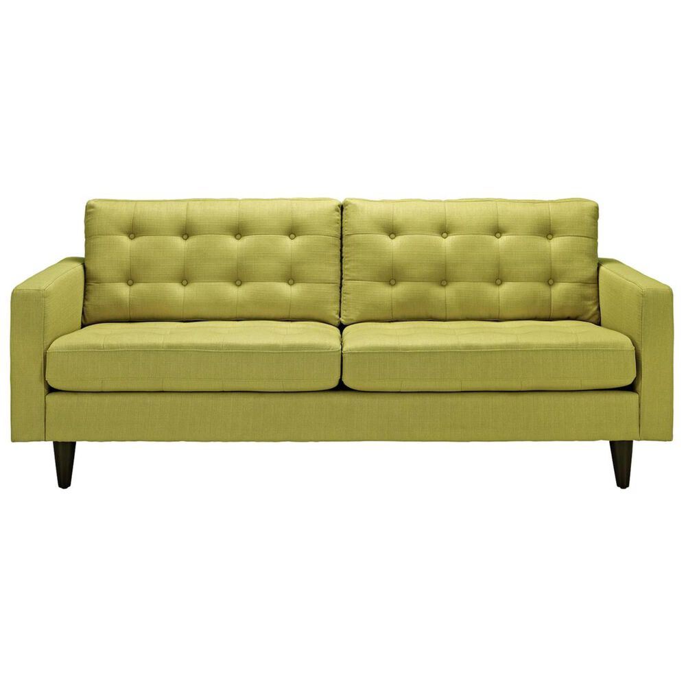 Modway Empress Upholstered Sofa in Wheatgrass, , large