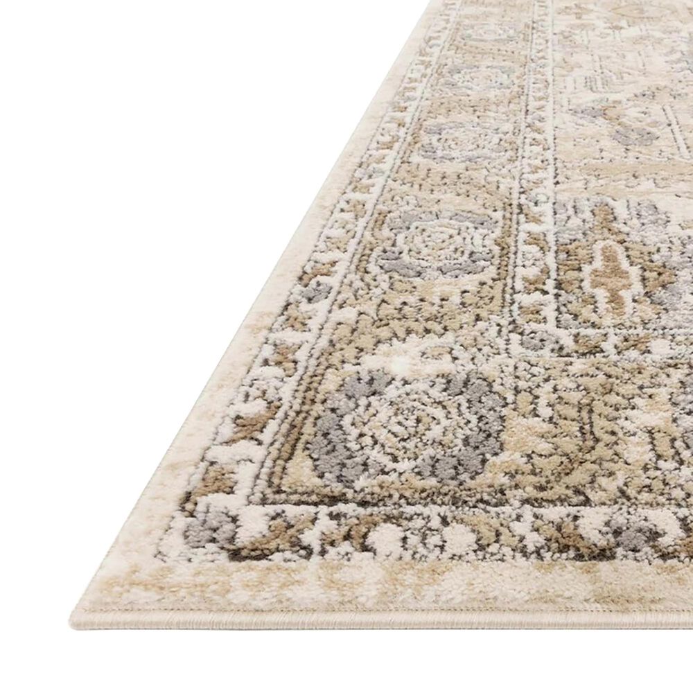 Loloi Teagan TEA-03 5'3" x 7'6" Ivory and Sand Area Rug, , large