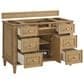 James Martin Vanities Lorelai 48" Single Vanity in Light Natural Oak with 3 cm Arctic Fall Solid Surface Top, , large