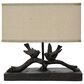 Creative Coop Bird Table Lamp with Rectangle Shade in Black, , large