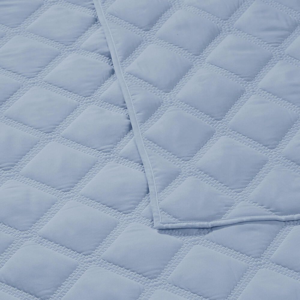 Pem America Truly Soft Everyday 3-Piece Full/Queen Quilt Set in Light Blue, , large