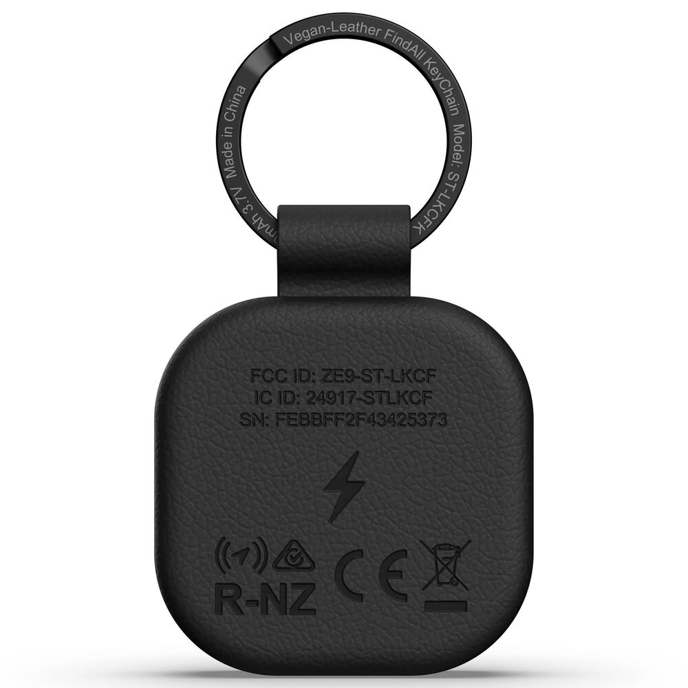Satechi Vegan-Leather FindAll Keychain in Black, , large