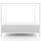 Furniture of America Rosadale Full X-Cross Canopy Bed in White, , large