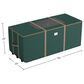 Timberlake 9" Rolling Christmas Tree Storage Bag with Wheels in Green and Gold, , large