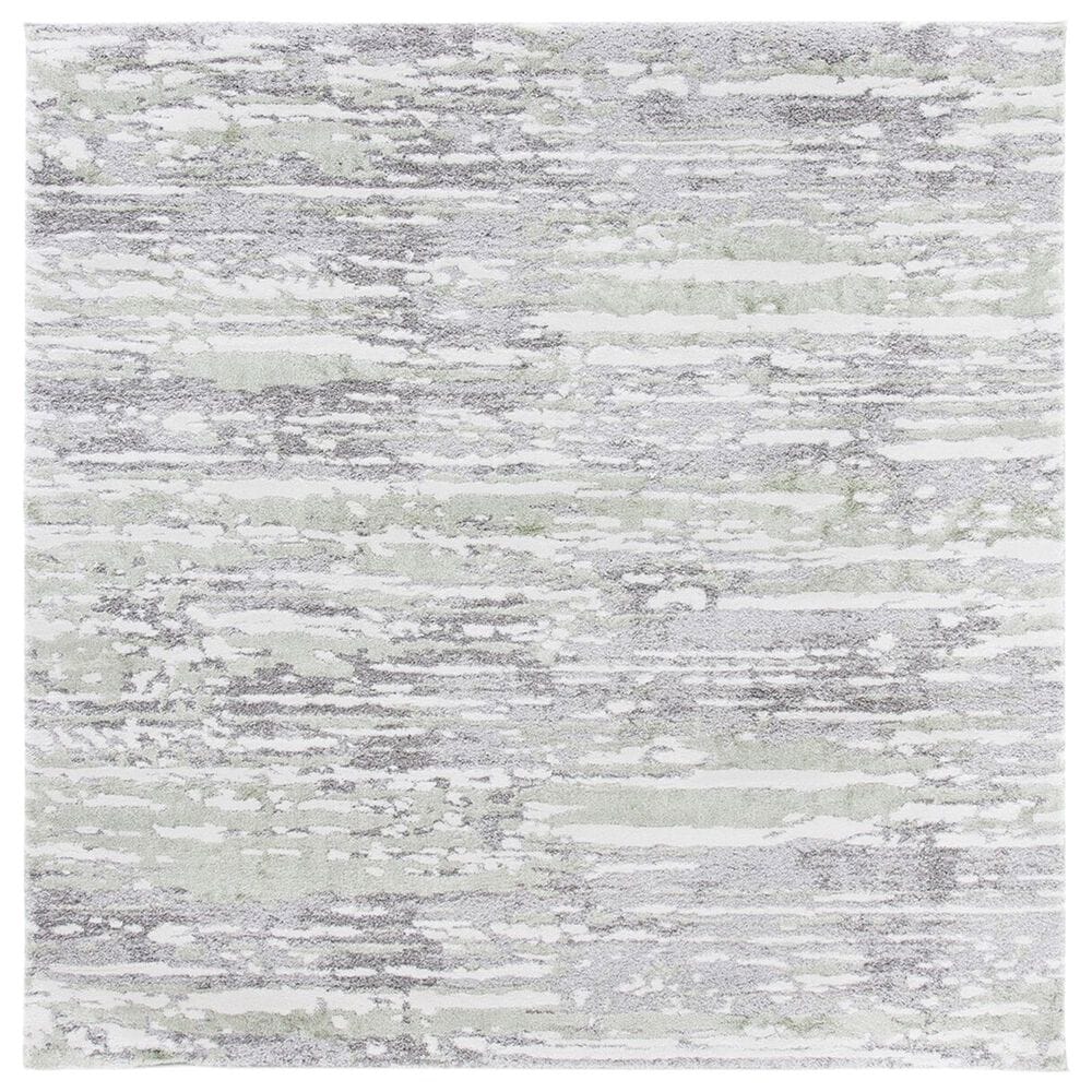 Safavieh Century CTY350F 6"7" Square Grey and Green Area Rug, , large