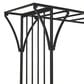 Maple and Jade Garden Arbor with Lattice Work Sides in Matte Black, , large
