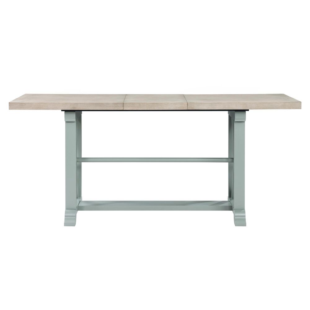 Steve Silver Counter Height Trestle Dining Table in Green, , large