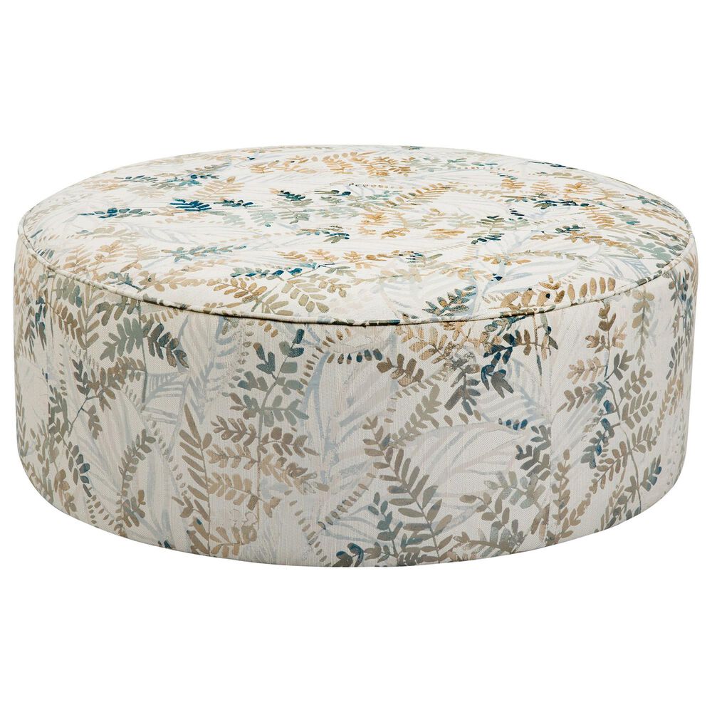 Northwestern Feather Ottoman in Multicolor, , large