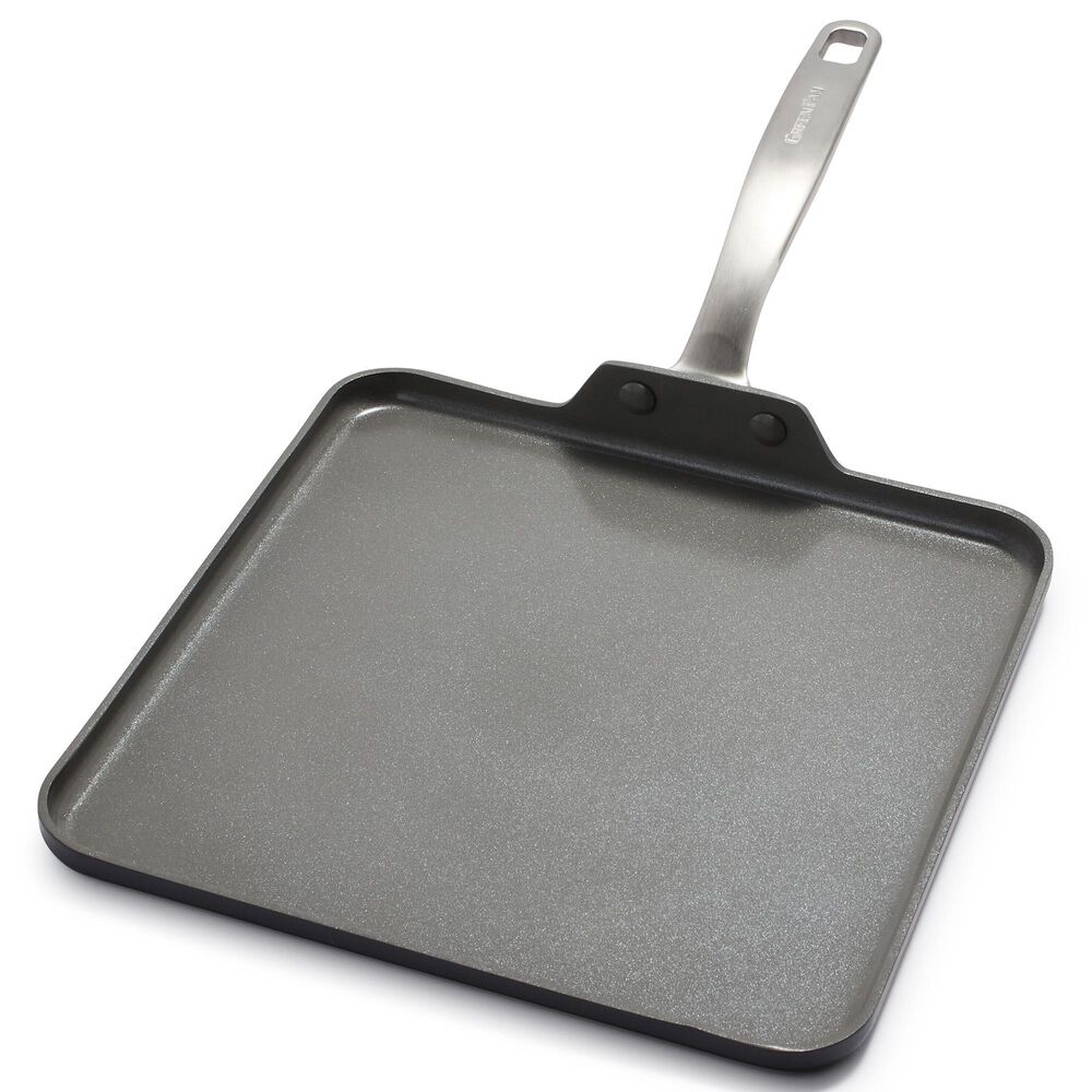 Green Pan Chatham 11" Griddle in Grey, , large
