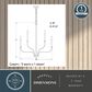 Vaxcel Harris 9-Light Chandelier in Satin Nickel, , large