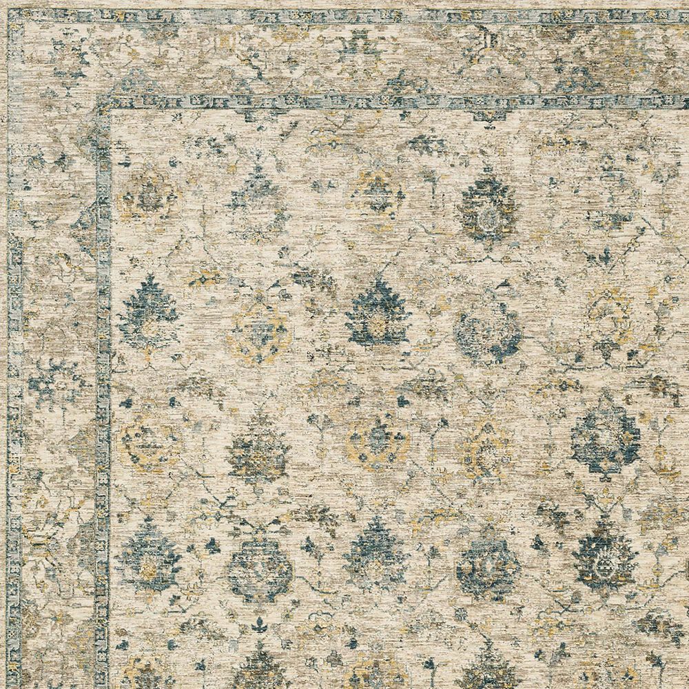 Karastan Marash 2&#39;7&quot; x 7&#39;3&quot; Cream and Blue Runner, , large