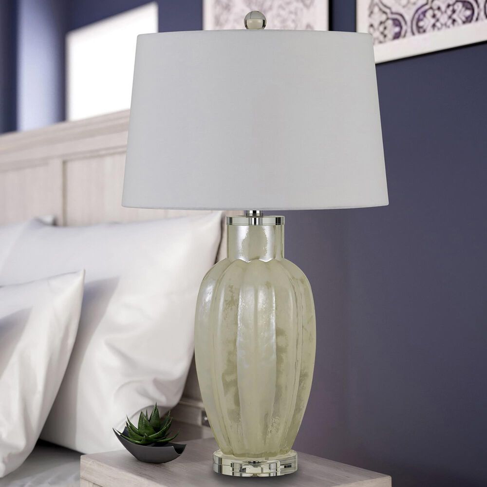 Cal Lighting Rovigo Glass Table Lamp in Ivory &#40;Set of 2&#41;, , large