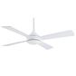 Minka-Aire Aluma Wet 52" Indoor/Outdoor Ceiling Fan with LED Light in Flat White, , large