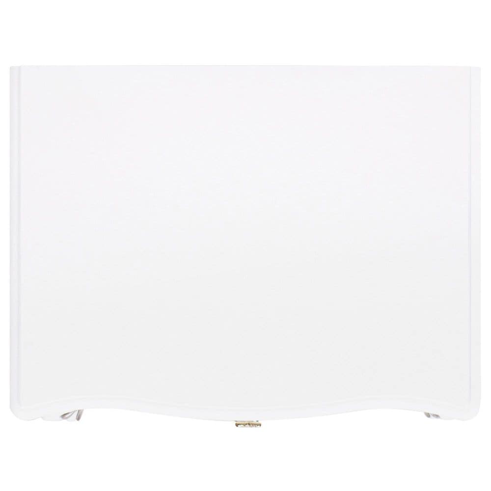 Jennifer Taylor Home Court Side Table in Soft White and Gold, , large