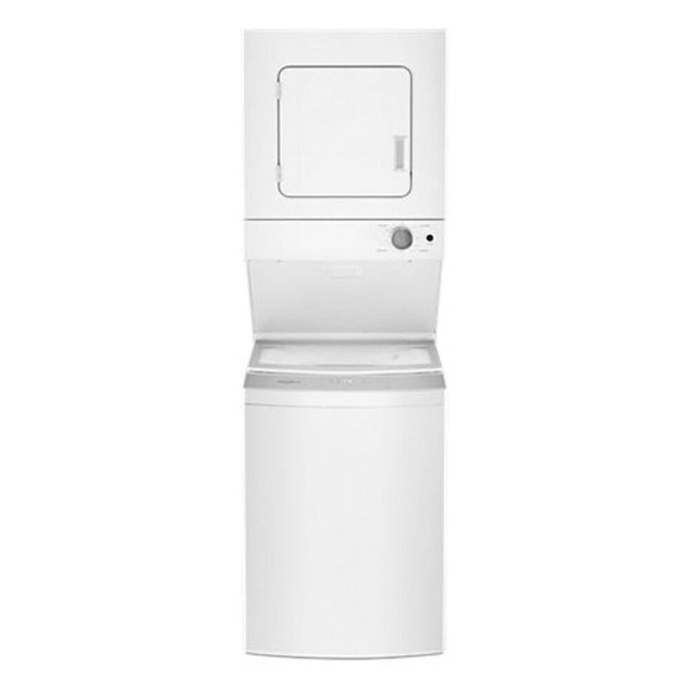 Whirlpool 1.5 Cu. Ft. Electric Stacked Laundry Center 6 Wash Cycles & AutoDry in White, , large