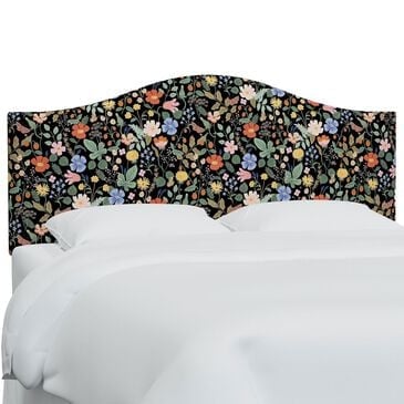 Rifle Paper Co Crafted by Cloth and Company Mayfair Twin Headboard in Aviary Black/Cream, , large