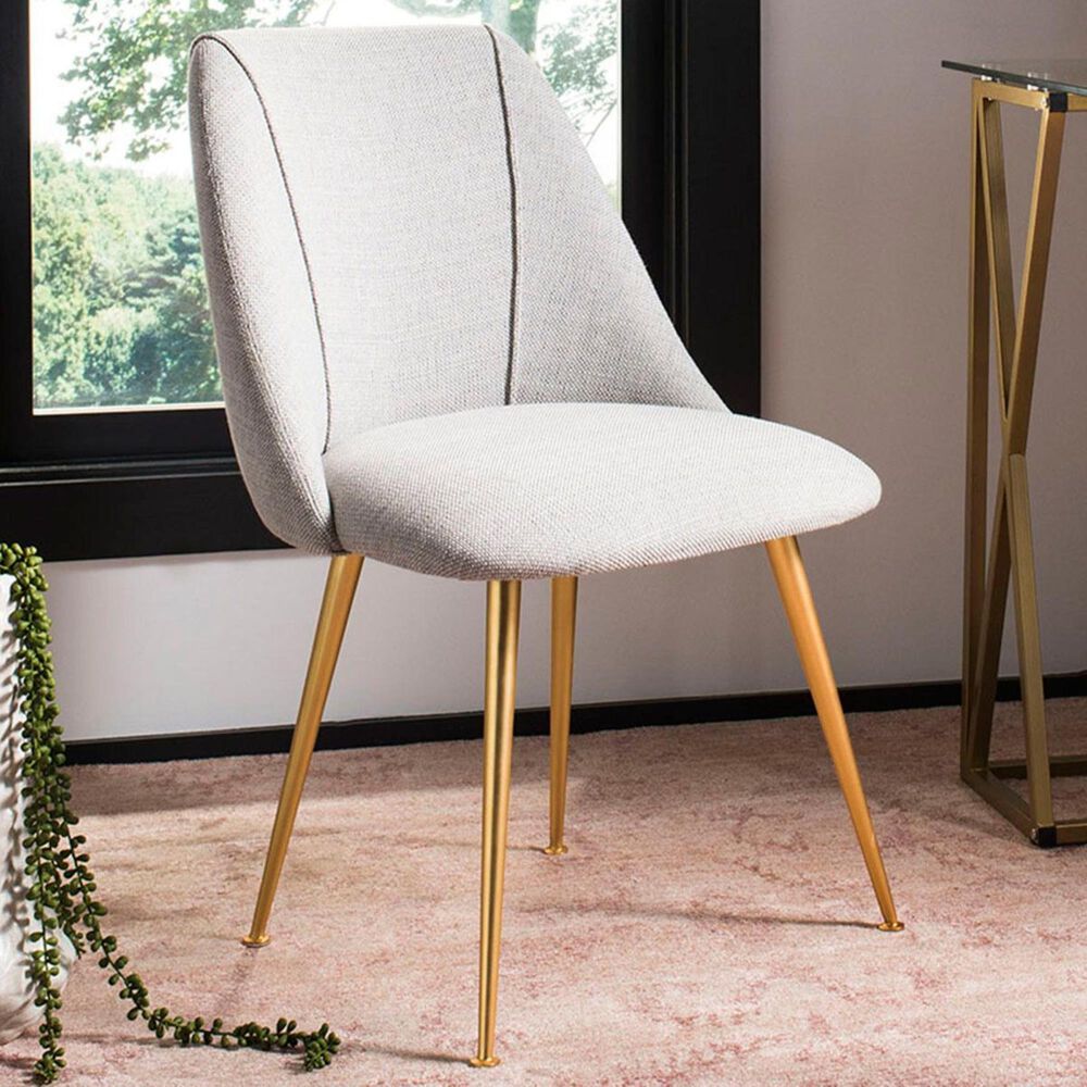 Safavieh Foster Dining Chair in Light Grey, , large