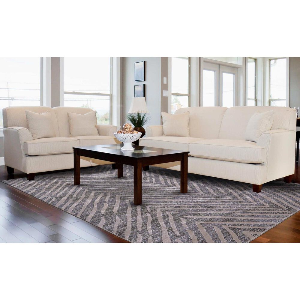Feizy Waldor 6&#39;7&quot; x 9&#39;6&quot; Gray Area Rug, , large