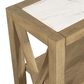 Bassett Mirror Company Holden Console Table in Rustic Blonde and White, , large