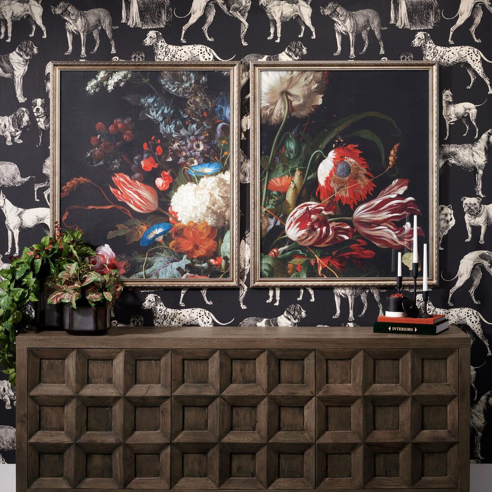 Slatehouse Gardens 36" x 44" Wall Art in Multi (Set of 2), , large