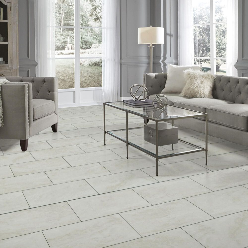 Mannington REALTA Glue Down Austrian Snow 12&quot; x 24&quot; Luxury Vinyl Tile, , large