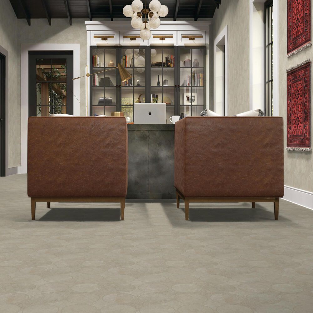 Dal-Tile Rekindle Beige 13.5&quot; x 13.5&quot; Canvas Dot Porcelain Mosaic Sheet, , large